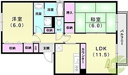 ネオパーチェ 2LDKの間取図画像
