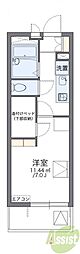 レオパレスSTEP 1Kの間取図画像