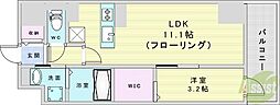 EKORO TOYONAKA 1LDKの間取図画像