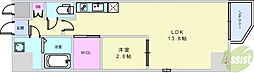 ONLYONE池田新町 1LDKの間取図画像