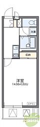 レオネクストカルミア 1Kの間取図画像