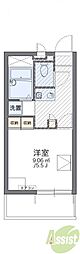 レオパレスコウダ1263 1Kの間取図画像