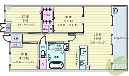 グリーンヒルズ和 3LDKの間取図画像