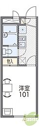 レオパレス豊中北条 1Kの間取図画像