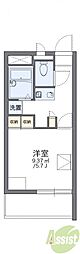 レオパレス原田 1Kの間取図画像