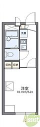 レオパレスえにし 1Kの間取図画像