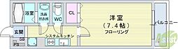 グレース石橋 1Kの間取図画像
