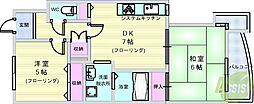 シャトー柴原 2DKの間取図画像