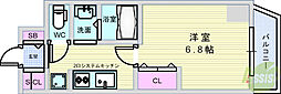 PARKHILLS池田Lien 1Kの間取図画像