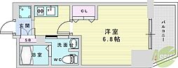 PARKHILLS池田Lien 1Kの間取図画像