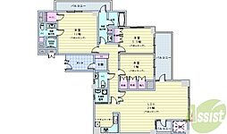 ロイヤルフェルティ豊中緑丘 3LDKの間取図画像