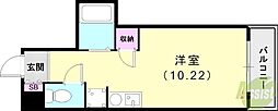メゾネット栄根 ワンルームの間取図画像