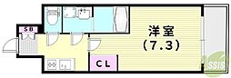 ファーストフィオーレ川西プリモ 1Kの間取図画像