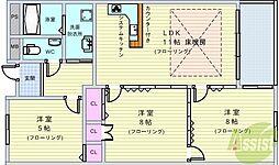 リッツサントノーレ 3LDKの間取図画像