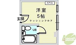 ギャレ蛍池 ワンルームの間取図画像