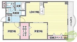メゾン・プレミエール 2LDKの間取図画像