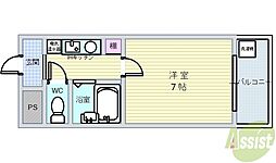 ラフレシア曽根 1Kの間取図画像