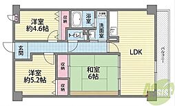 ソレアードうねの 3LDKの間取図画像