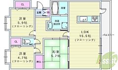 物件の間取り