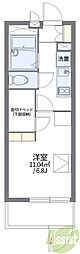 レオパレスマース 1Kの間取図画像