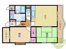 エミネンス丸の内B 2LDKの間取図画像