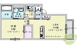 フラットゲート 1LDKの間取図画像