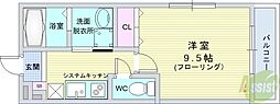 フジパレス末広町2番館 1Kの間取図画像