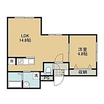 北海道札幌市北区北十四条西3丁目（賃貸アパート1LDK・5階・35.57㎡） その2