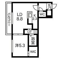 北海道札幌市北区北二十一条西7丁目（賃貸マンション1LDK・3階・36.88㎡） その2