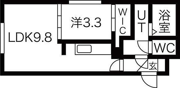 北海道札幌市中央区南十二条西9丁目(賃貸マンション1LDK・1階・32.57㎡)の写真 その2