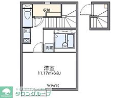 レオネクストハマーハウス 2階1Kの間取り