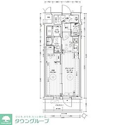 エステムコート名古屋上前津 15階1DKの間取り