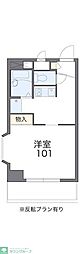 レオパレスエムズ・ベイコート 1Kの間取図画像
