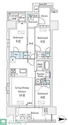 GRANPASEO丸の内 3LDKの間取図画像