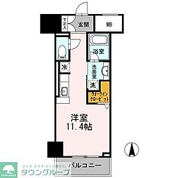 御幸レジデンス丸の内 ワンルームの間取図画像
