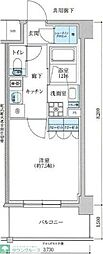 TENAS亀島 1Kの間取図画像