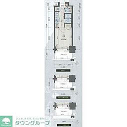 プレサンス名古屋STATIONアブソリュート ワンルームの間取図画像