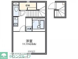 レオネクスト池上 1Kの間取図画像