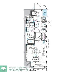 ディアレイシャス大須観音3 1Kの間取図画像