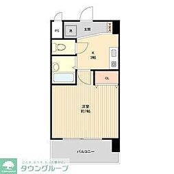 パークフラッツ金山 1Kの間取図画像