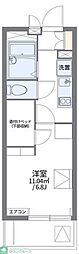 レオパレス浄心 1Kの間取図画像
