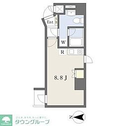 M'smansion ワンルームの間取図画像