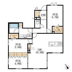 Grace Hills 八事 3LDKの間取図画像