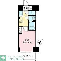 エスリード新栄グランラグジェ 1Kの間取図画像