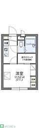 レオパレスセントレア 1Kの間取図画像