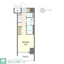 S-RESIDENE名駅北alesia(アレシア) 1Kの間取図画像