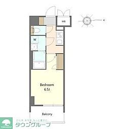 S-RESIDENE名駅北alesia(アレシア) 1Kの間取図画像