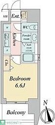 SEASONFLATSCHIKUSA 1Kの間取図画像