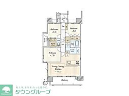 プレサンスグラン川名 3LDKの間取図画像