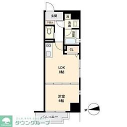 HF名駅北レジデンスWEST 1LDKの間取図画像